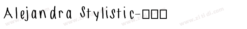 Alejandra Stylistic字体转换